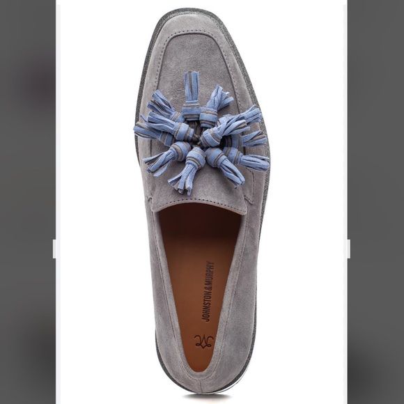 Johnston & Murphy Gray Gracelyn tassel Loafer Size - Picture 2 of 10